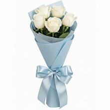 Букет 5 Белых роз Проуд #REPLACE_PRED# Усть-Джегуте