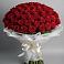 Букет 101 Красная роза Блэк Мэджик в Усть-Джегуте