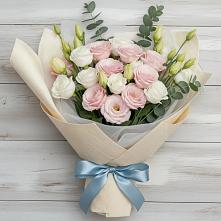 Букет цветов из:  Лизиантусы в Усть-Джегуте