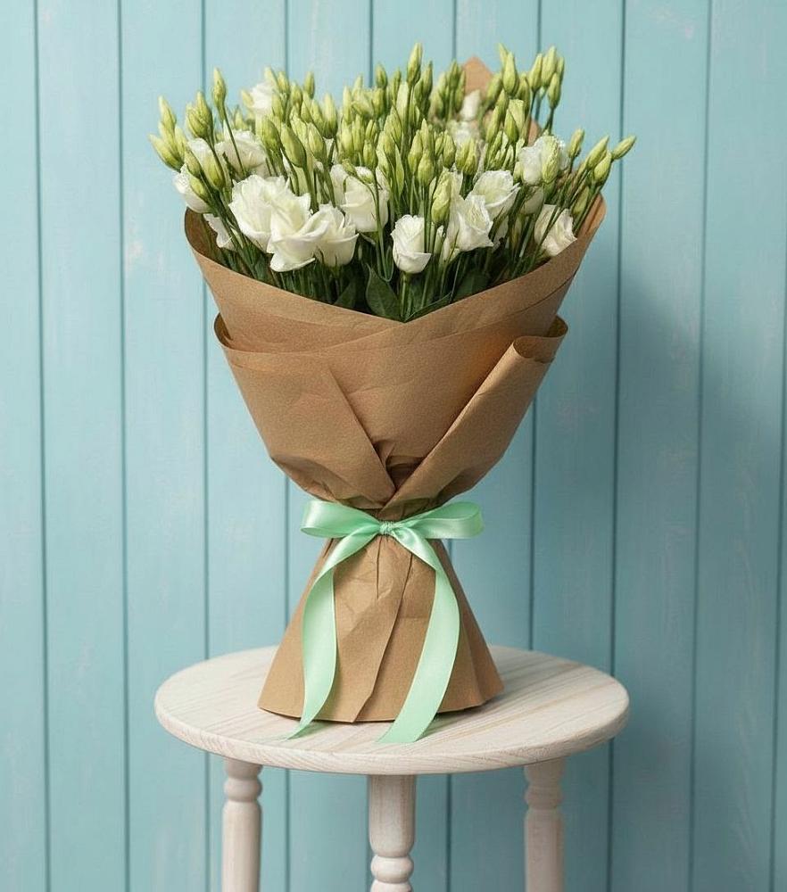 Букет цветов из: Лизиантусы в Усть-Джегуте