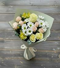 Букет цветов из:  Альстромерии, Розы и Хризантемы #REPLACE_PRED# Усть-Джегуте