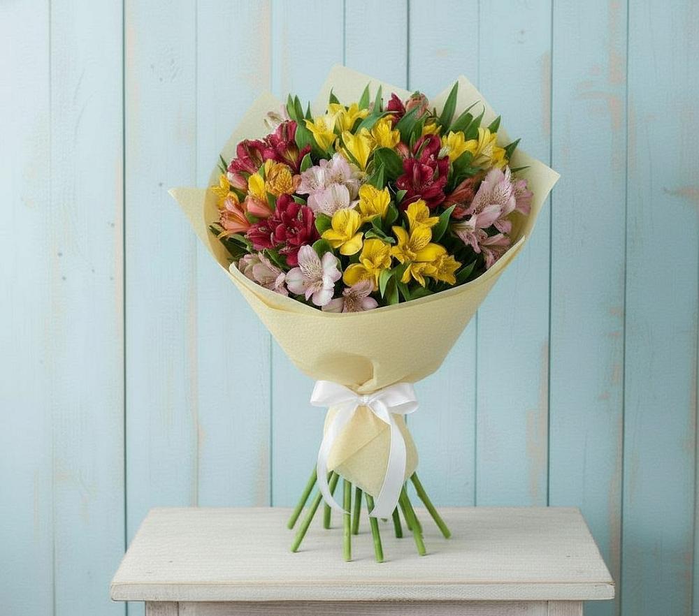 Букет цветов из: Альстромерии в Усть-Джегуте